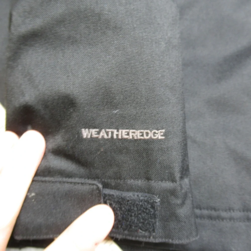 Eddie‎ Bauer Down Jacket Kids Large 12 Black Weather Edge Hooded Insulated Parka